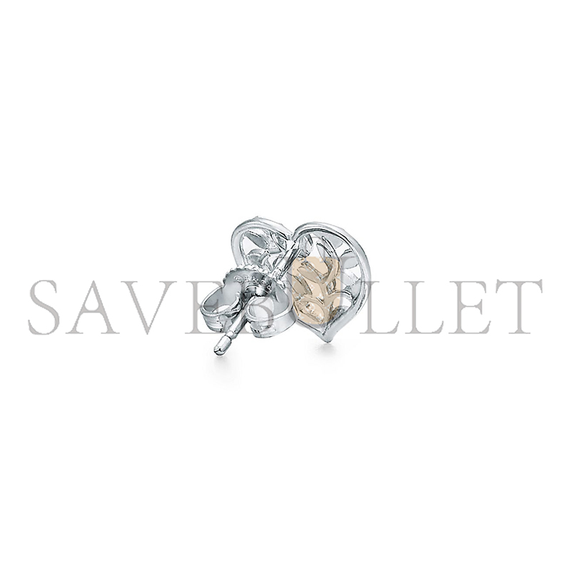 TIFFANY PALOMA PICASSO OLIVE LEAF HEART EARRINGS 60022029